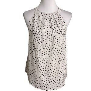 Before You Chic Cream Black Patterned Blouse